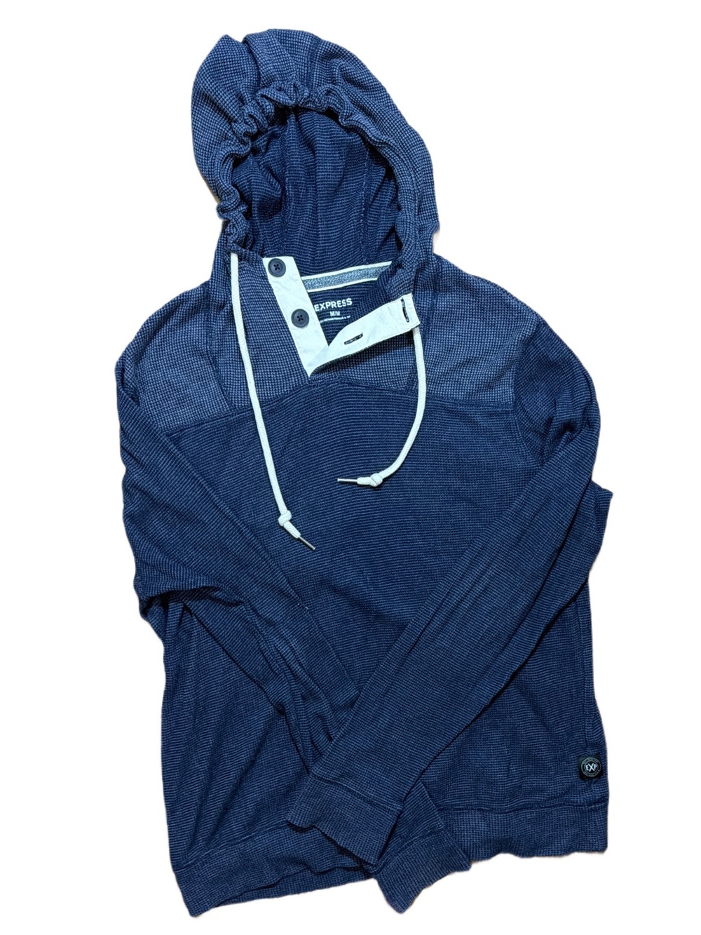 Express Navy Blue Lightweight Hoodie Shirt Jacket Men’s size Medium